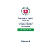 Gaaskompressen zonder lavendel, 17-draads, 8 lagen, 7,5x7,5cm, ABC Eerste Hulp Kit, 100 stuks - Gaat lang mee!