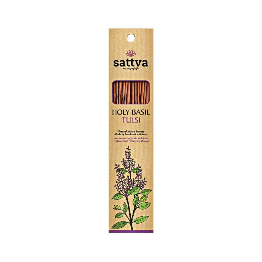 Sattva Natural Indian Incense Indyjskie kadzidełko Tulsi, 15 sztuk: ceny i cechy