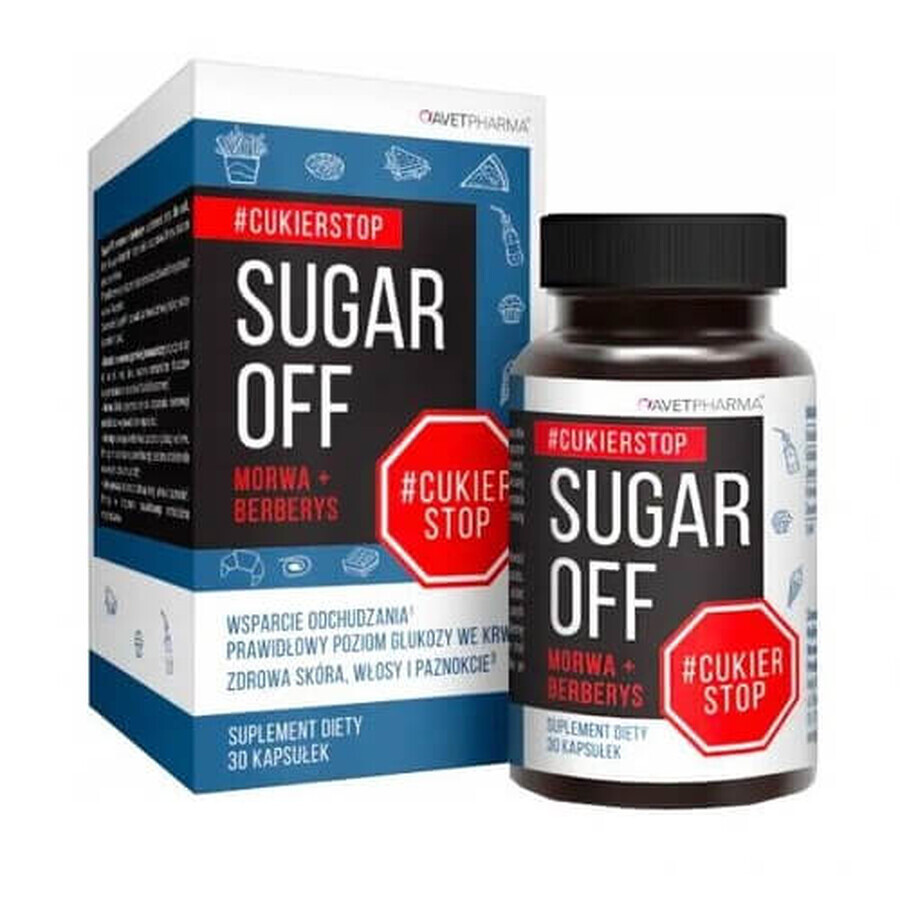 Sugar Off Moerbei + Berberis, 30 capsules