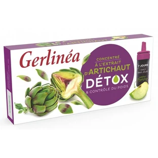 Detoxifying shot concentrate with artichoke, 7 x 10 ml, Gerlinea