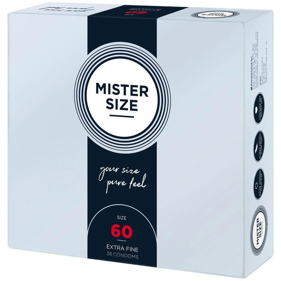 Mister Size, 60 mm condooms, 36 stuks
