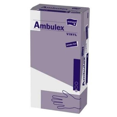 Ambulex Vinyl behandelingshandschoenen, poedervrij, maat XL, met poeder, 100 stuks - Gaat lang mee!