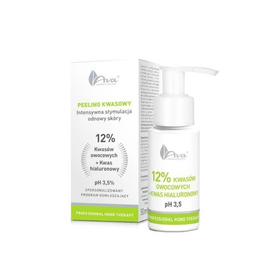 Ava Fruitzuren 12% + hyaluronzuur, 50ml