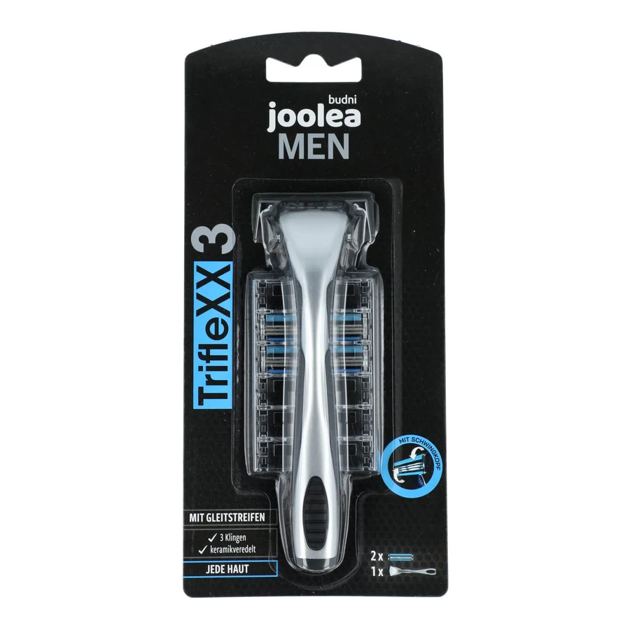 Rasoir Joolea Men TriffleXX3 avec 3 lames + 2 cartouches de remplacement.