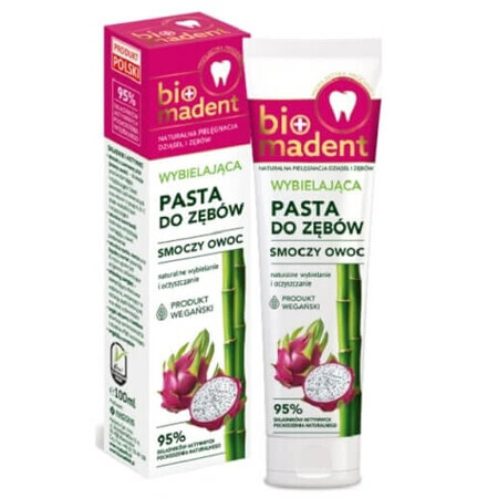 Bio Madent, Whitening tandpasta met drakenvrucht, 100 ml