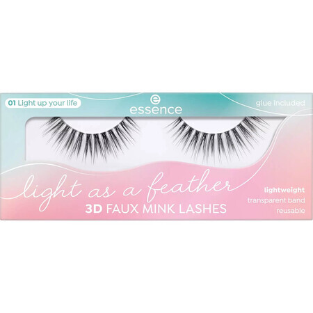 Essence Reusable artificial eyelashes with 3D effect 01