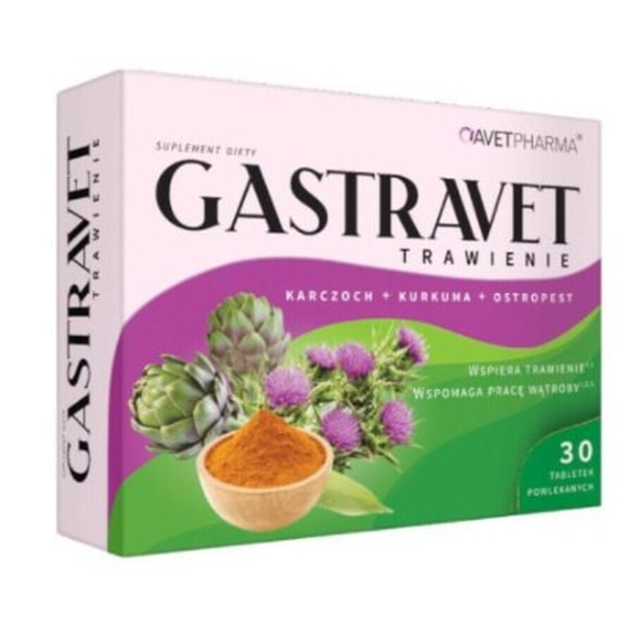 Gastravet Digestie, 30 tabletten