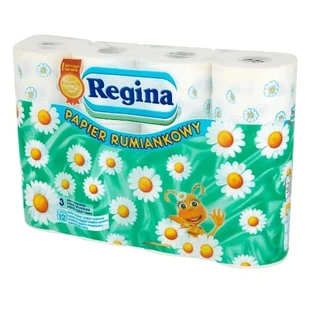 Regina, toiletpapier met kamille, 12 rollen