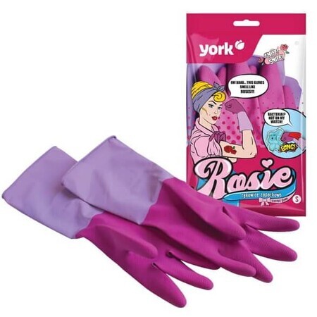 York, Rosie geurrubberen handschoenen, maat M, 1 paar