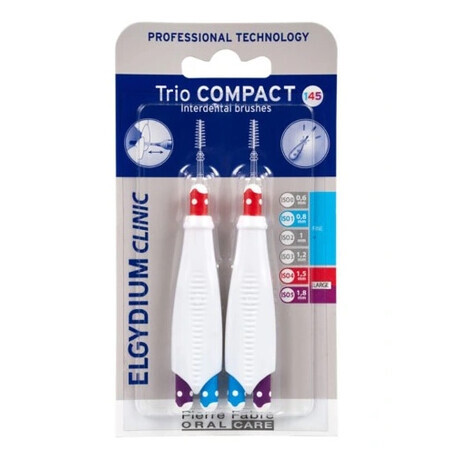 Cepillo interdental Elgydium Clinic Trio Compact 145 1 op. 2 piezas