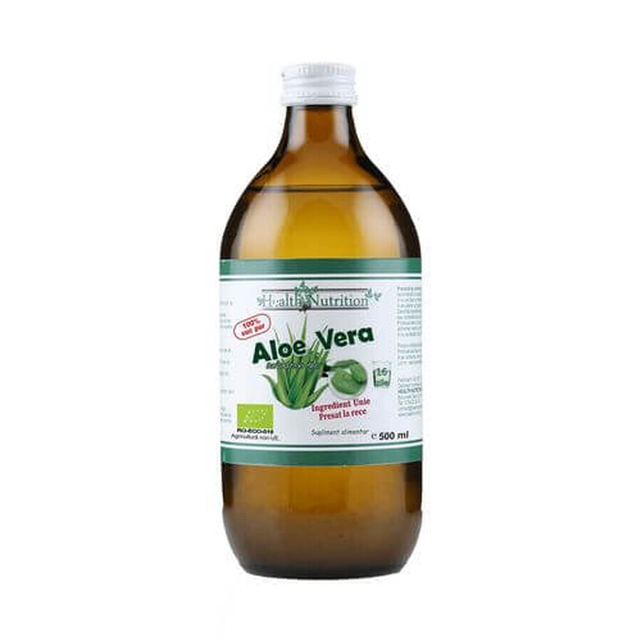 Jus d'aloe vera biologique, 500 ml, Health Nutrition