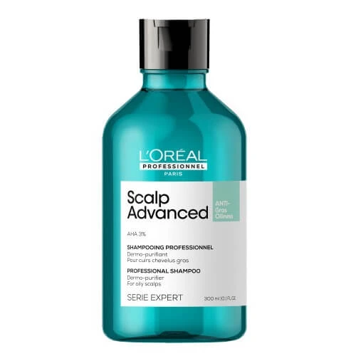 L'Oreal Professionnel Serie Expert Scalp Advanced Cleansing Shampoo voor vette hoofdhuid, 300ml