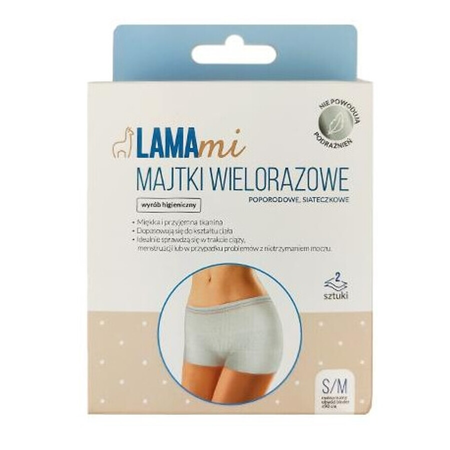 Lamami herbruikbare postnatale slips in mesh S/M, 2 stuks - Langdurig!