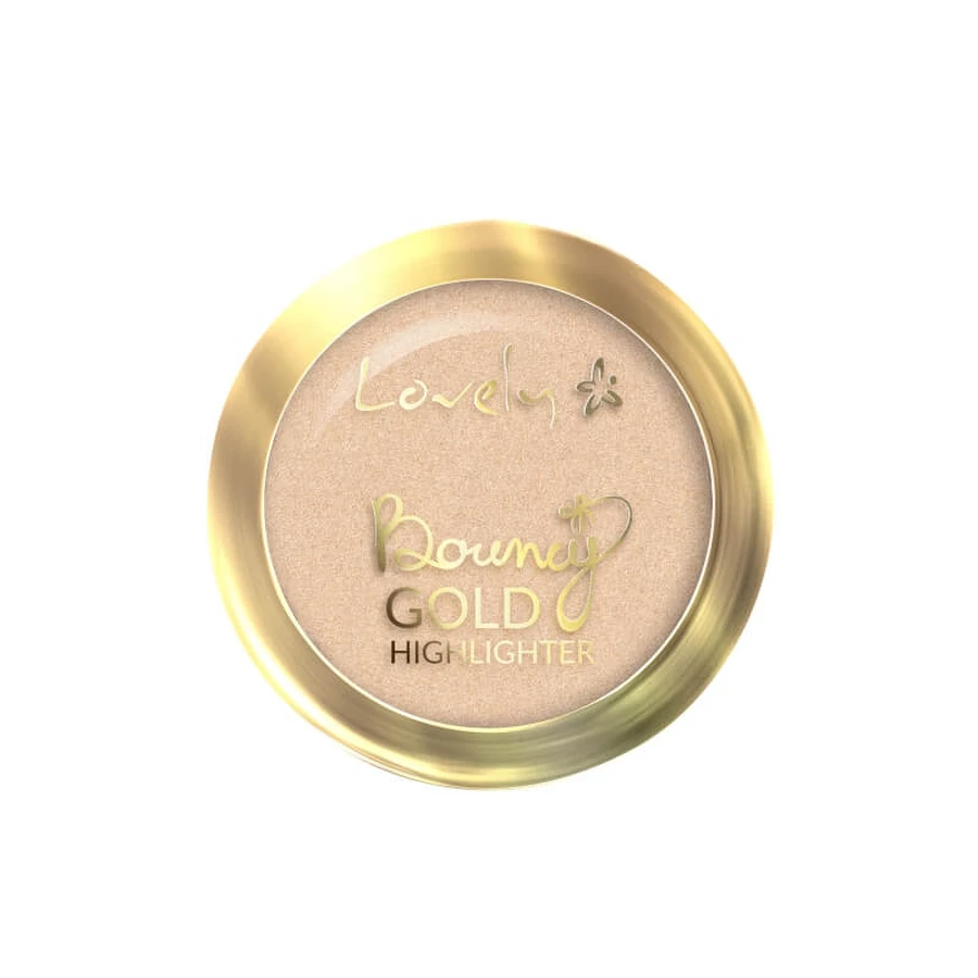 Goudkleurige highlighter voor het gezicht
