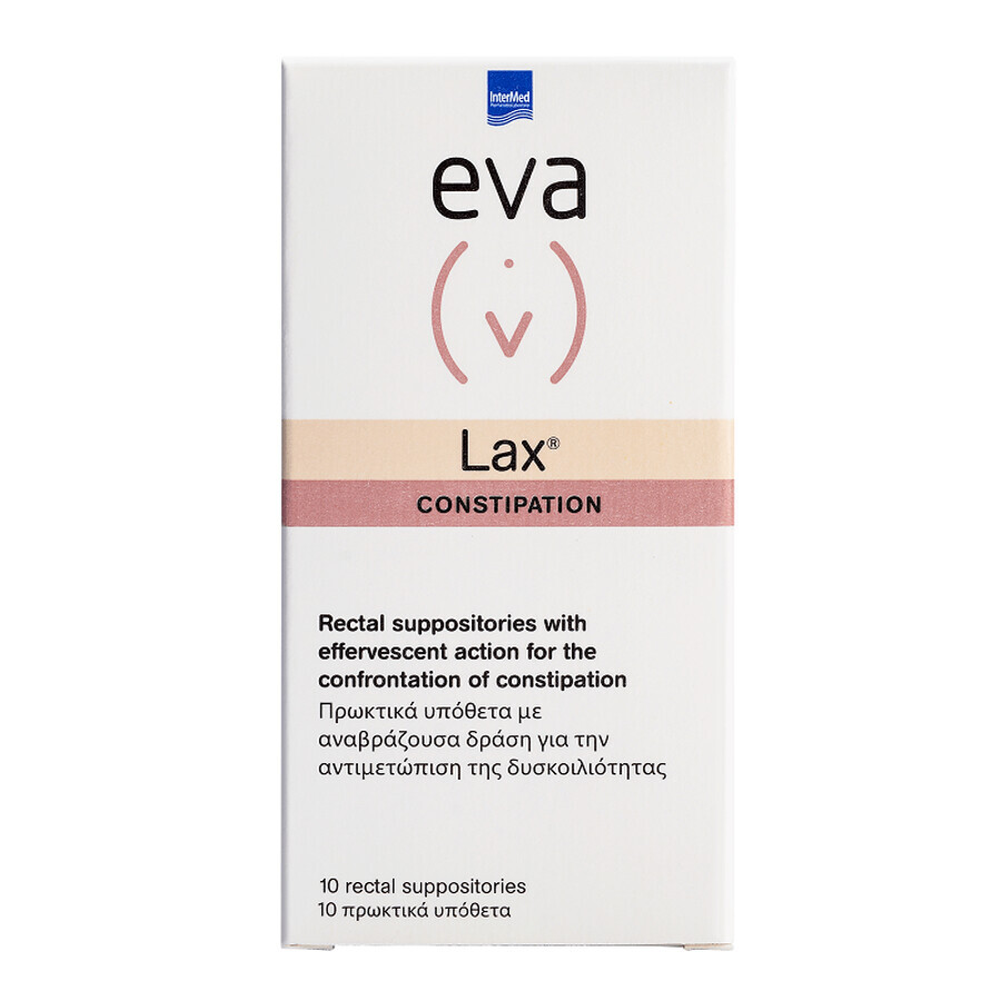 Eva Lax suppositories, 10 suppositories, Intermed