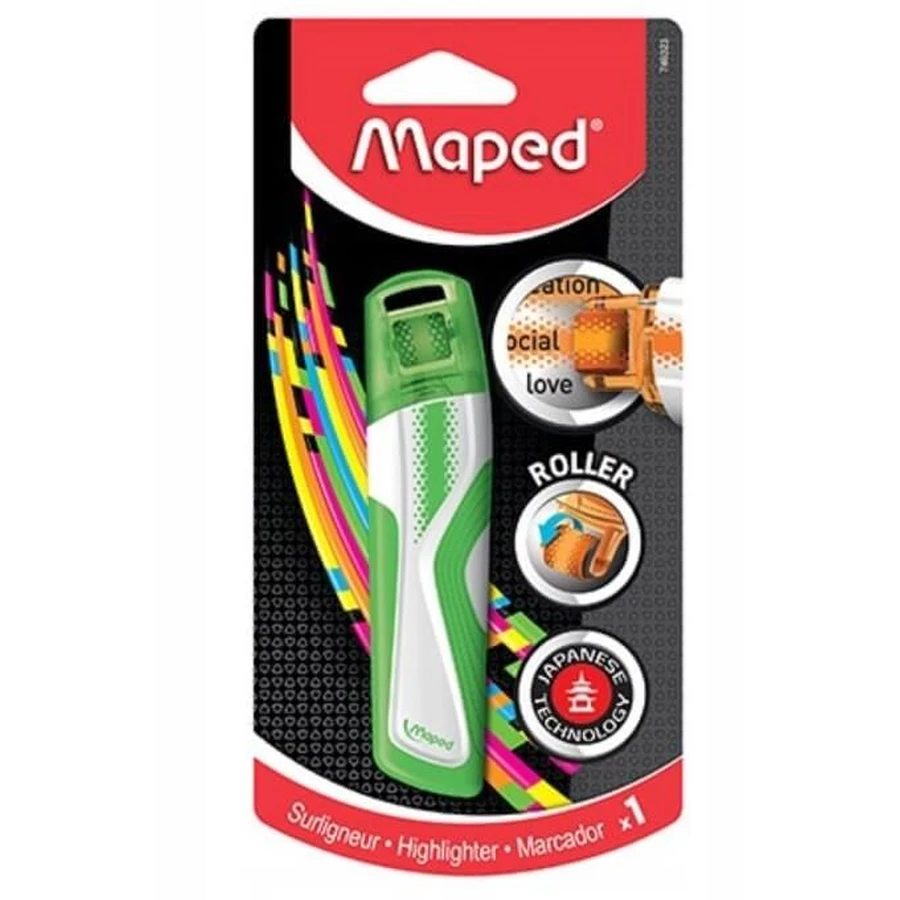 Maped Roller Fluo Fluo Peps, green, 1 pc