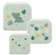 Babylove, Snack Pudka, Dino Green, set van 3 stuks