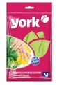 York, Rubber handschoenen, alo&#235; vera, maat M, 1 paar