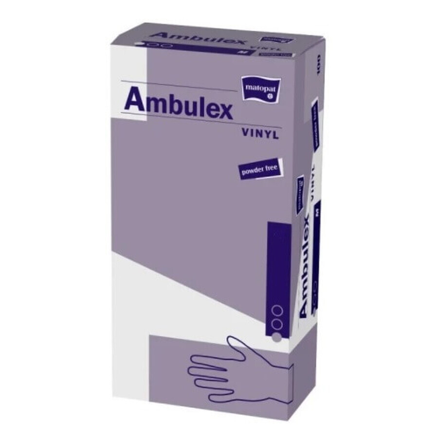 Ambulex Vinyl XS poedervrije behandelingshandschoenen, 100 stuks - Lange levensduur!