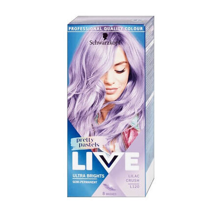 Schwarzkopf Live Ultra Brights Pretty Pastels Culoare de ceară L120 Lilac Crush