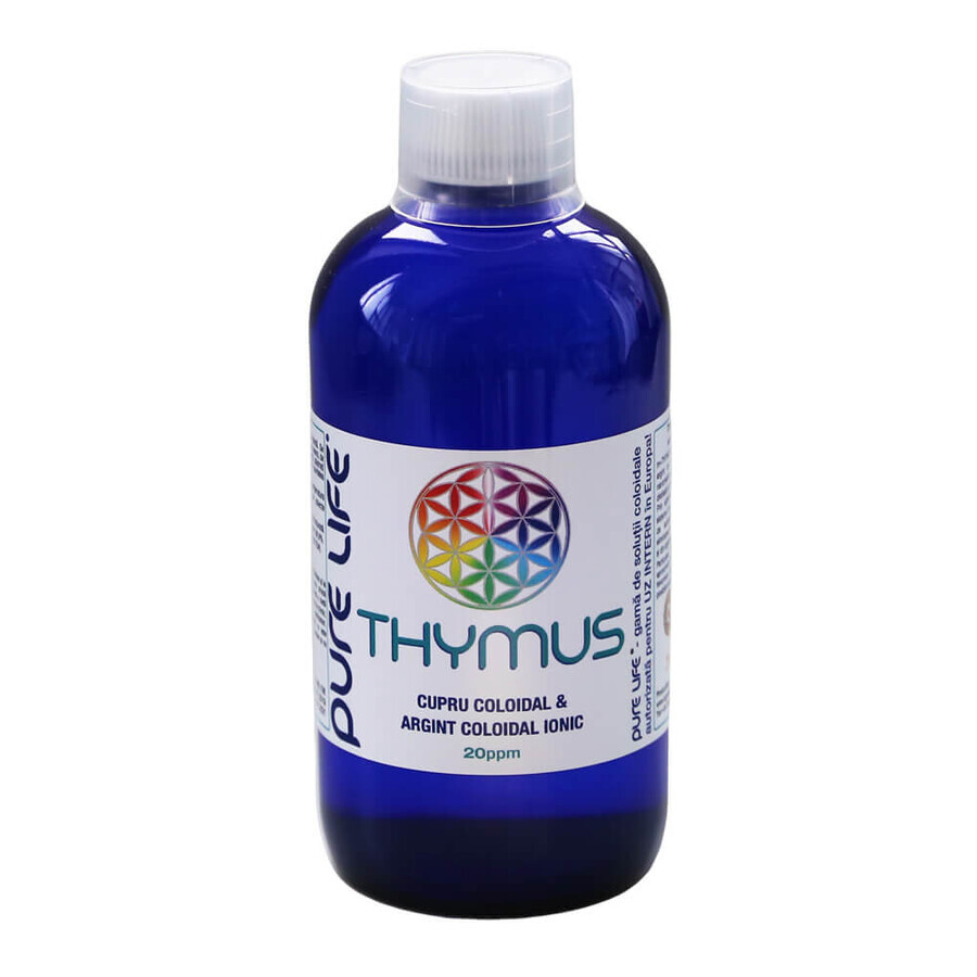 Thymus Zilver, Koper, 20ppm, 480ml, Puur Leven