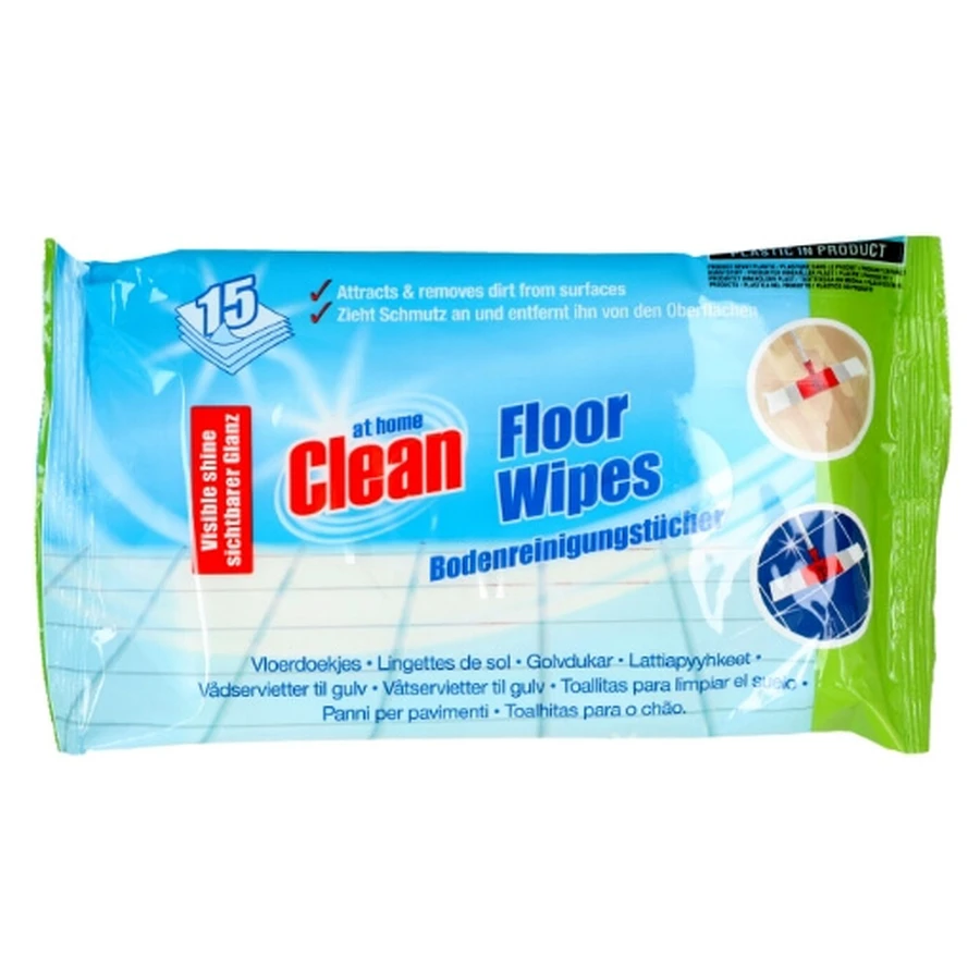 At Home clean, Mop Pads, 15 Stück