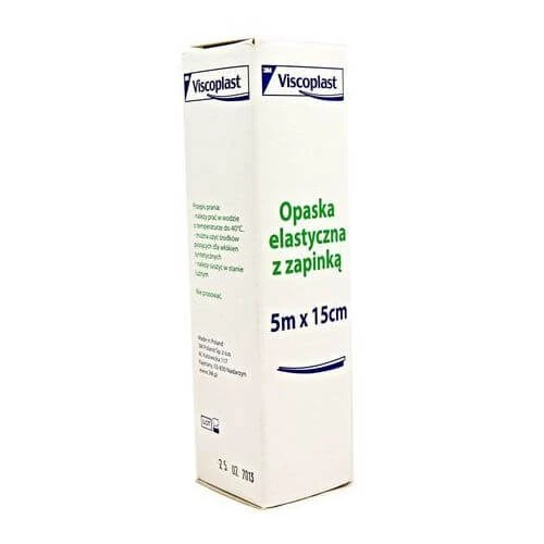 Viscoplast, elastisch verband met zapink, 5m x 15cm, 1 st