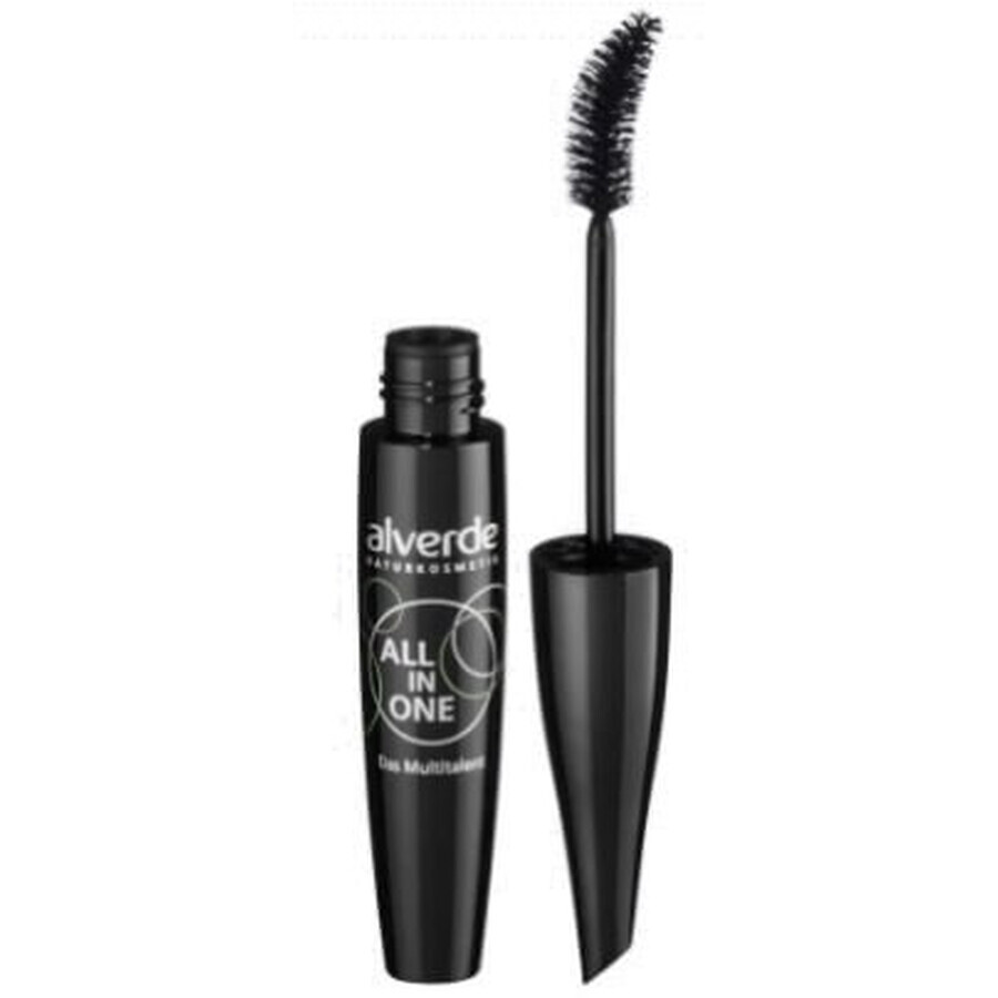 Alverde, All in One, Mascara pour les cils, rouge, 12ml