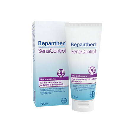 Bepanthen SensiControl vochtinbrengende crème voor de atopische huid, 200 ml