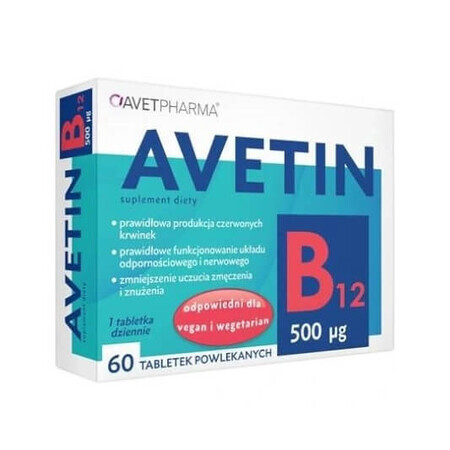 Avetin B12 500 mcg, 60 tabletten