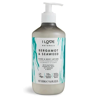 I Love Naturals Hand & Body Lotion Bergamot & Seaweed, 500ml