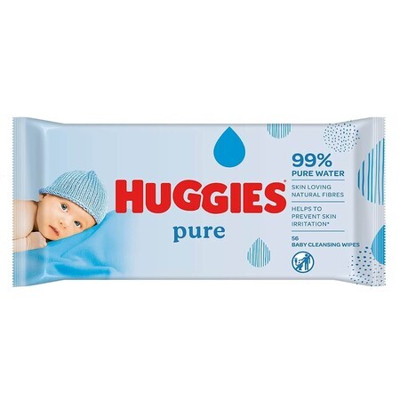 Huggies Pure babydoekjes, 56 stuks