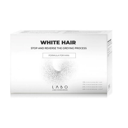 Anti vergrijzend haar behandeling voor mannen White Hair, 20 flesjes, Labo