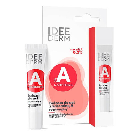 Idea Derm, Baume régénérant pour les lèvres à la vitamine A, 12 ml