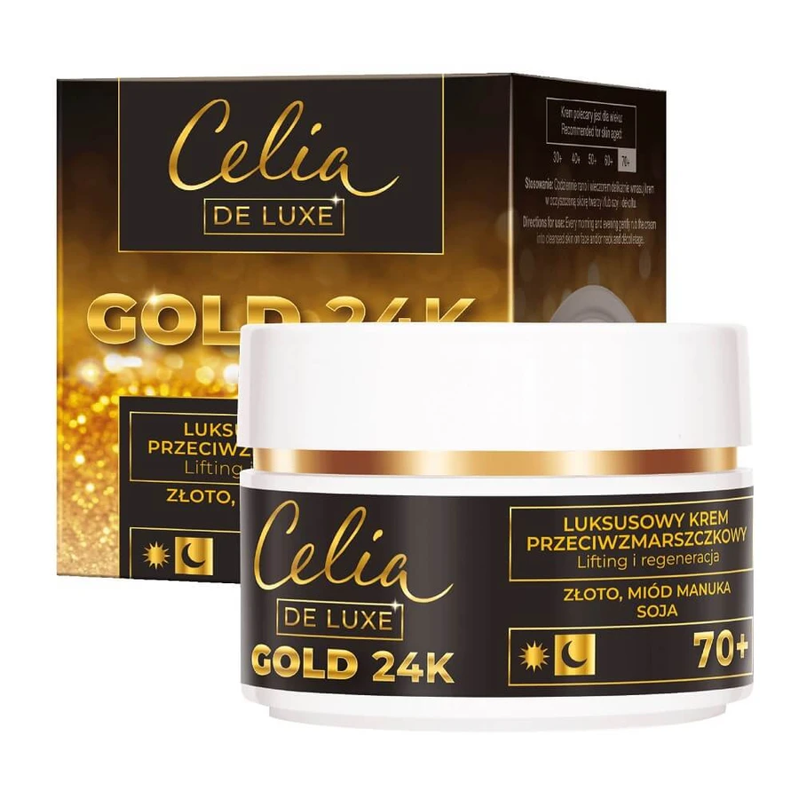 Celia De Luxe Gold 24K Cremă de noapte 70+, 50ml