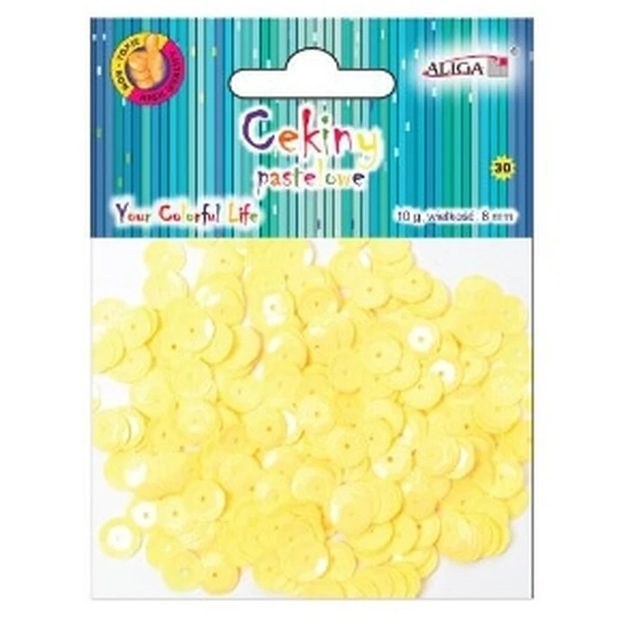 Aliga, Paillettes colorate pastello, optari luminosi, 10 g