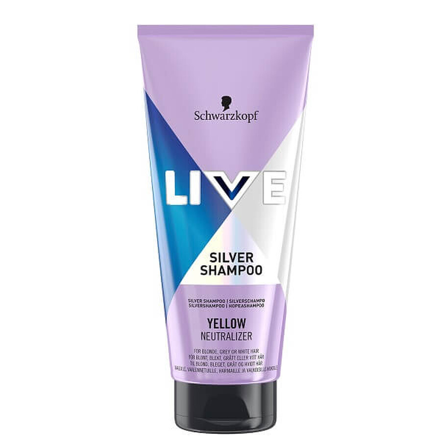 Schwarzkopf Live Silver Hair Shampoo for neutralizing the eight tones, 200ml