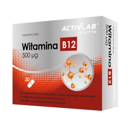 Vitamine B12 50 mcg, 30 capsules