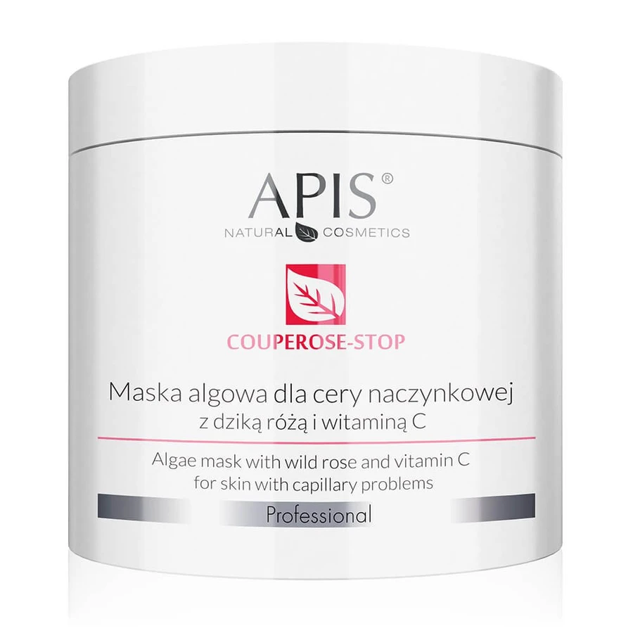 Apis Couperose-Stop mascarilla de algas para pieles con cuperosis con rosa mosqueta y vitamina C, 200g