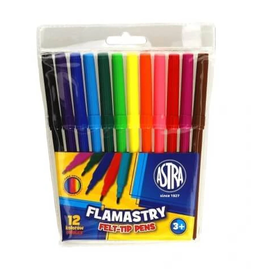 Astra, Markers, gemengde kleuren, 12 stuks