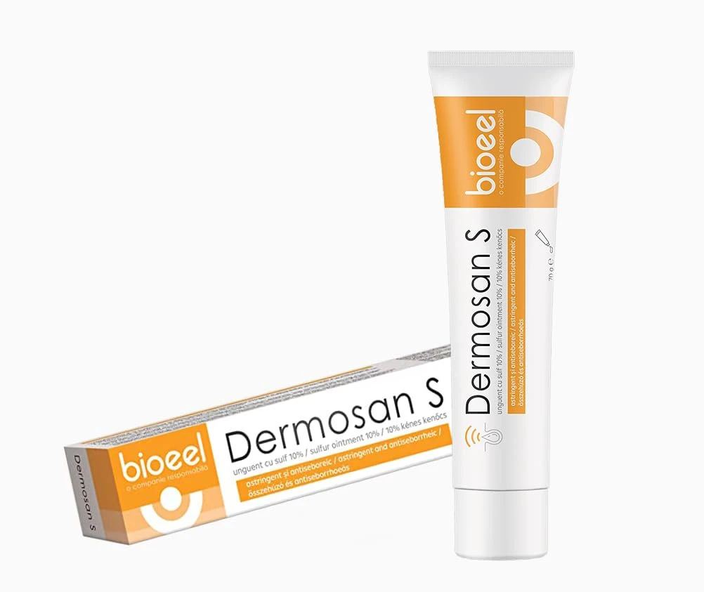 Dermosan S Zwavelzalf 10%, 70 g, Bioeel