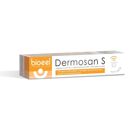 Dermosan S Zwavelzalf 10%, 70 g, Bioeel