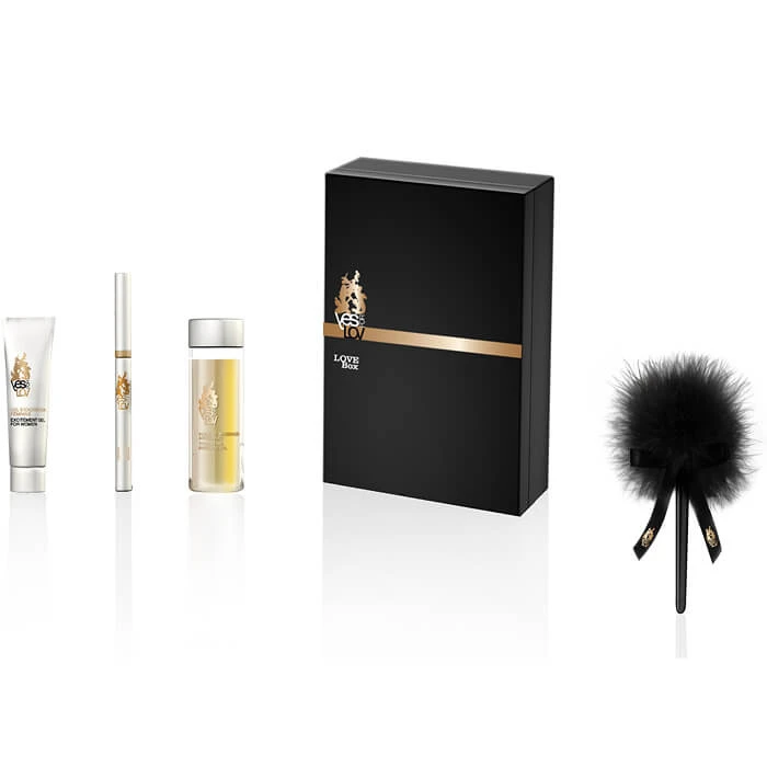 Yes For Lov Love Box Set Masau Olie 30ml + Wijn Body Pen + Vrouwen Stimulerende Gel 10g + Stimulerende Pan