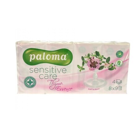 Paloma, 4-laagse papieren servetten, tijm, 8 stuks