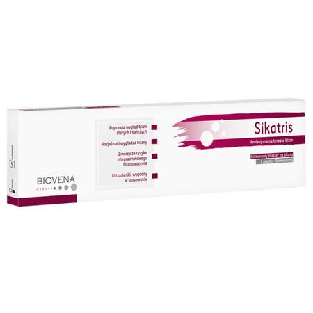 Sikatris, silicone littekenpleister, 5x30, 1 st