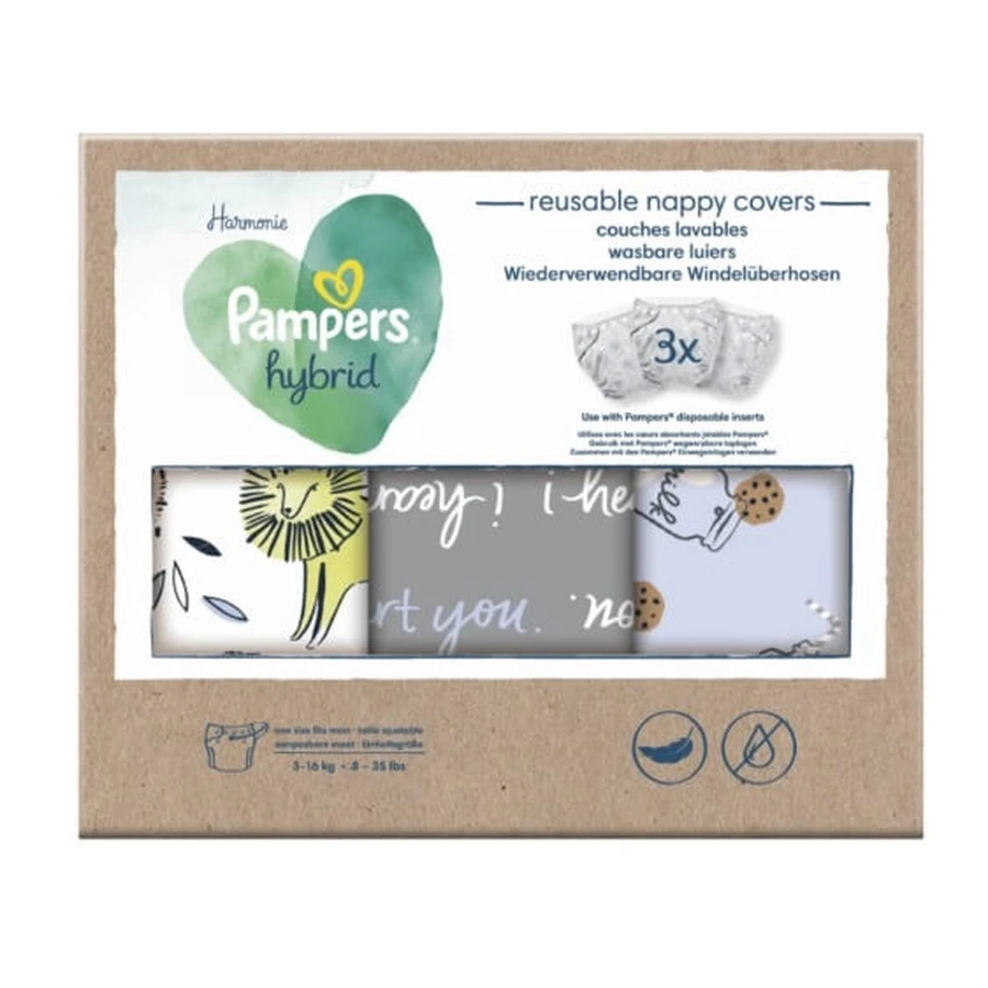 Pampers, Harmonie, Hybride luiers, 3 stuks