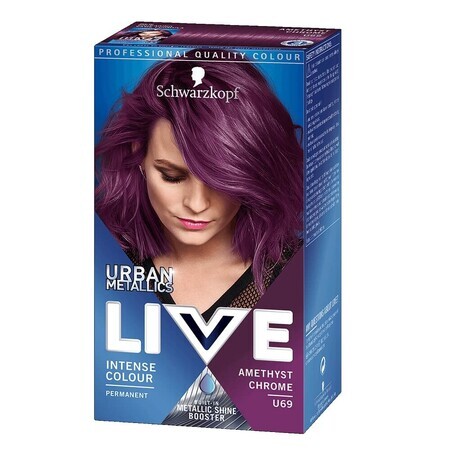 Schwarzkopf Live Urban Metallic Wax Colour U69 Amethyst Chrome