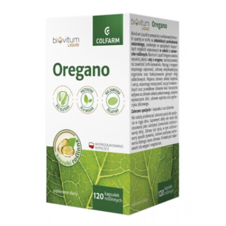 Origan liquide Biovitum, 120 gélules