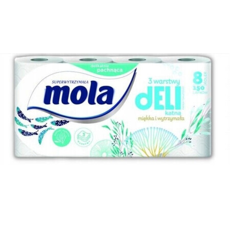 Mola, fijn toiletpapier, 8 rollen