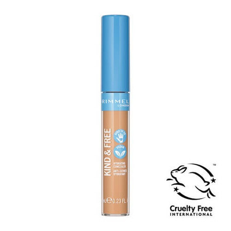 Rimmel Kind amp; Free vegan veganer feuchtigkeitsspendender flüssiger Concealer 020 Light, 7ml